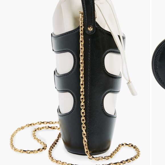 Alexander McQueen Mini The Rise Leather Bucket Bag - Picture 4 of 11